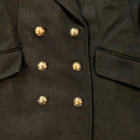 Mango Double Breasted Wool Admiral Coat- SZ M - Picture 6 of 6